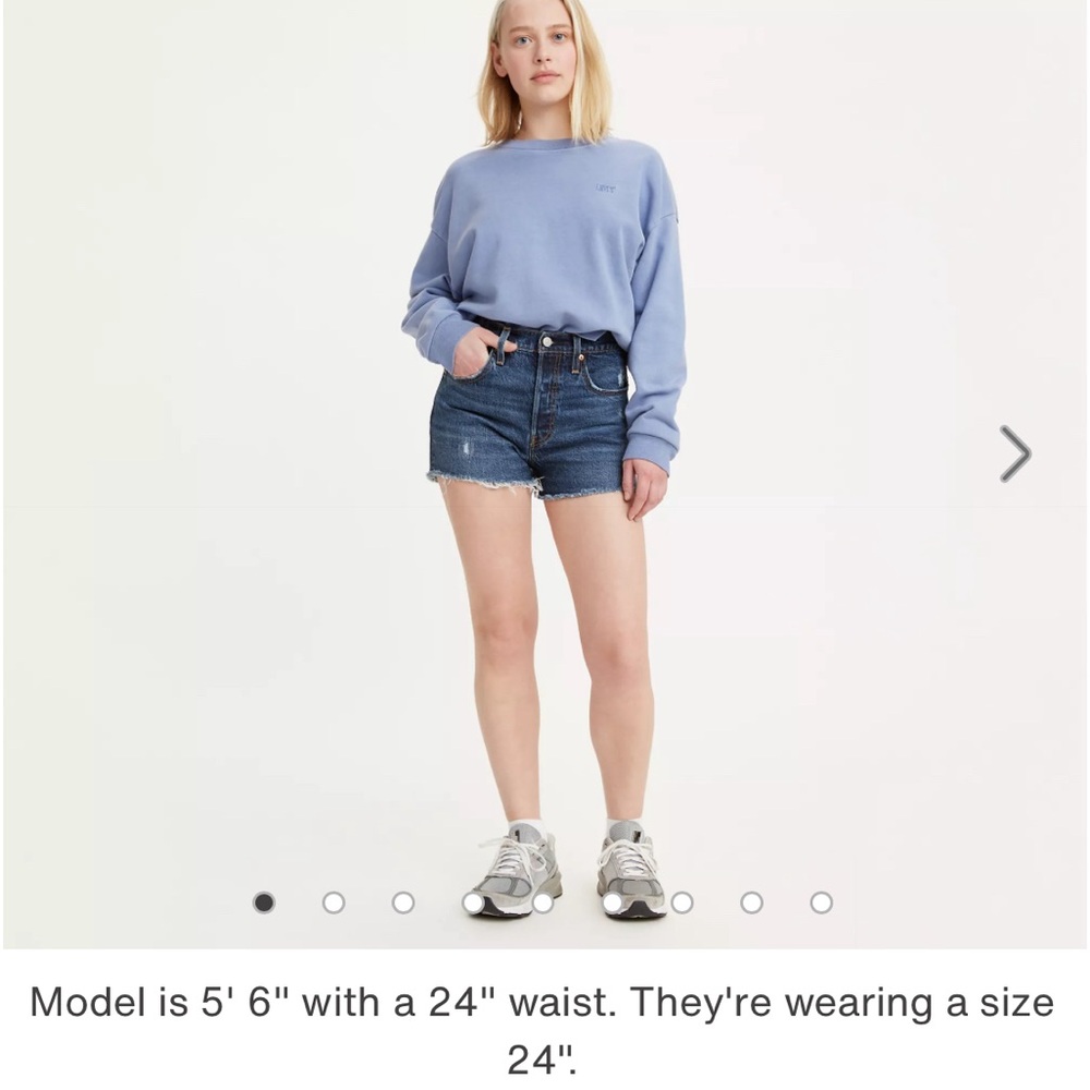 NWT Levi’s High Rise 501 shorts
